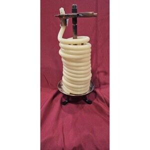 Candle By The Hour 48 Hour Beeswax Coil Candle w/ Copper Look Base Eclipse